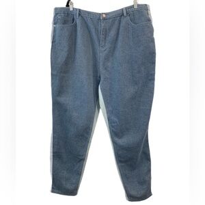 Misguided color block riot two tone high rise jeans